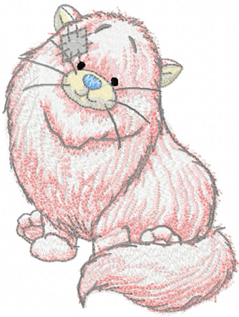 Paws machine embroidery design